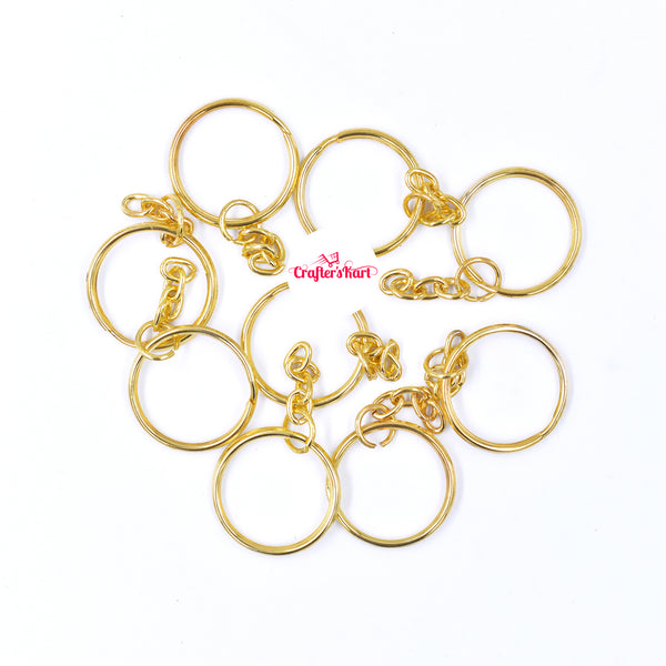 Gold Key Chain Rings