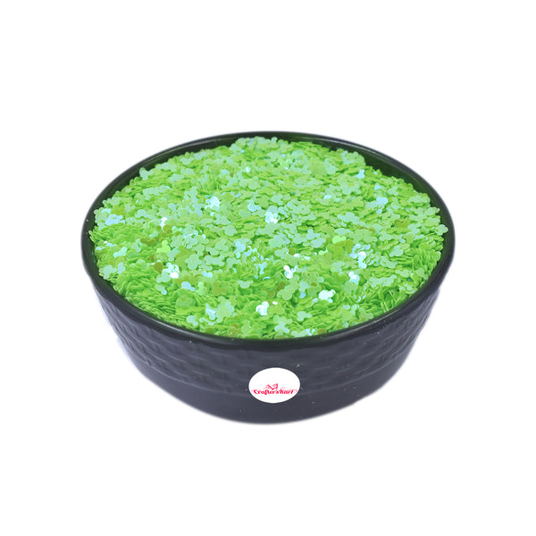 Unobite Teddy Design 4MM Sequins for Resin, Nail Arts and DIY Crafts(Green Color).
