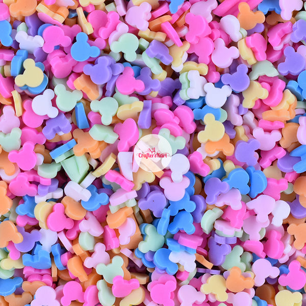 Rainbow Heart Sprinkles Mix Sprinkle Slime Polymer Clay Slice Slices F –  Crystal Bay Supplies