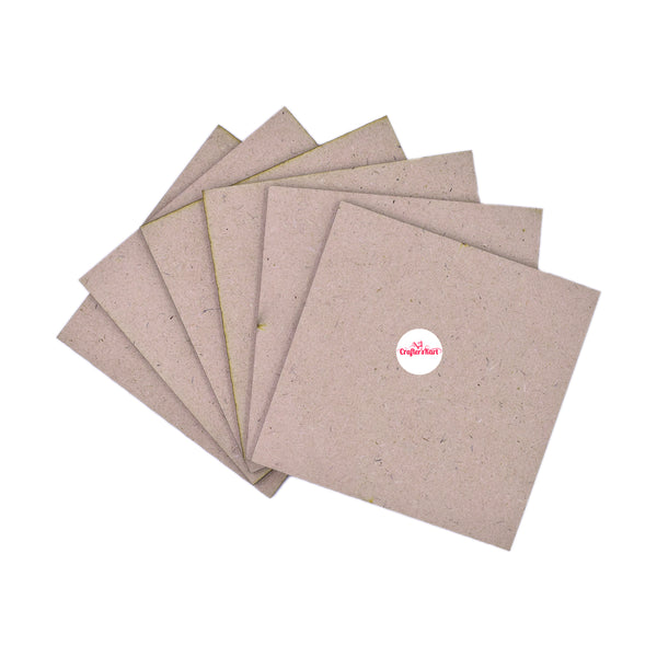 Square Shape 2.5mm Thickness MDF Board Sheets for Art & Craft, Resin Art, Pyrography, Mandala Art, Paintings etc.(Size 8 x 8 Inch)