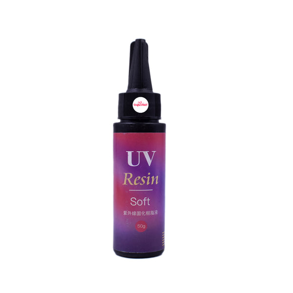 Epoxy UV Ultraviolet Curing Crystal Clear Soft Resin(50 Grams)