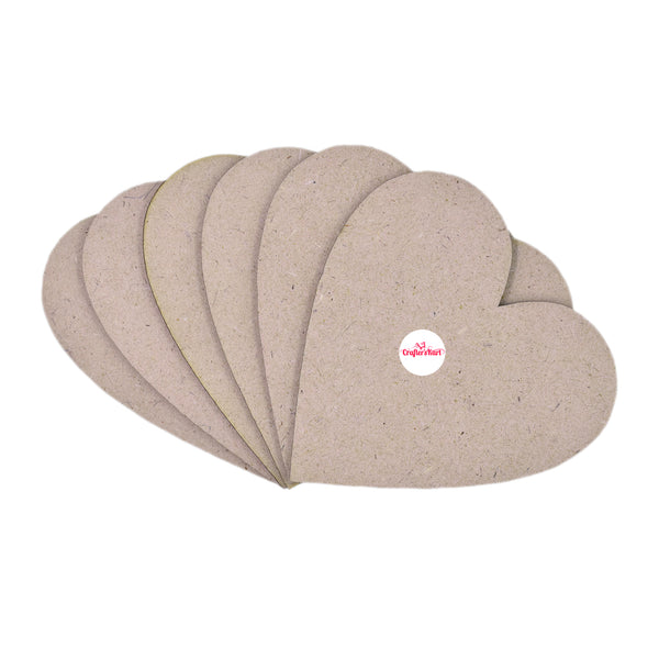 Heart Shape 2.5mm Thickness MDF Board Sheets for Art & Craft, Resin Art, Pyrography, Mandala Art, Paintings etc.(Size 10 x 10 Inch)