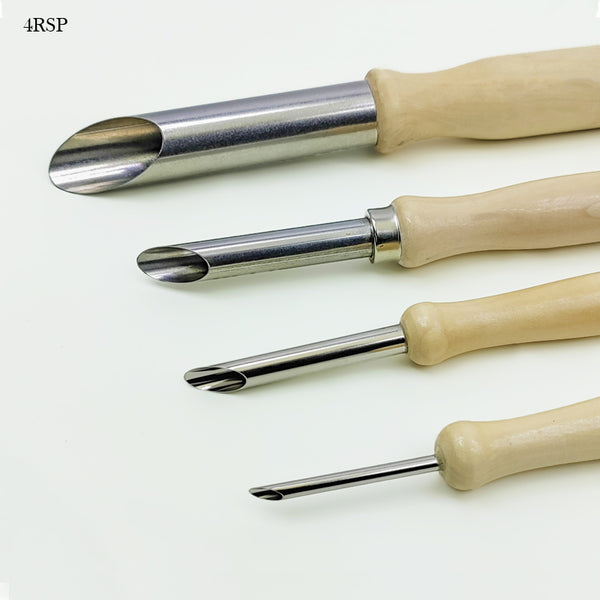 4 Piece Circle Shape Hole Cutter for Pottery Clay, Sculpture etc.