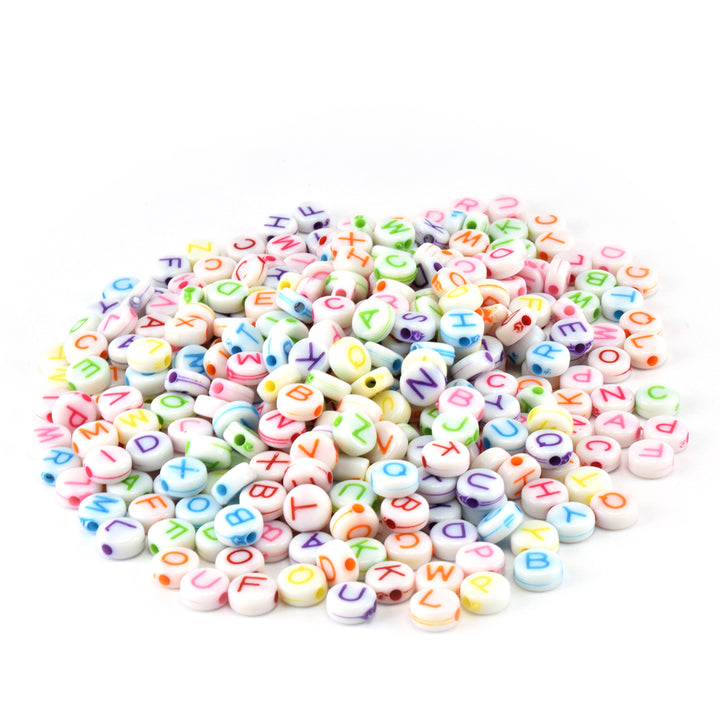 Alphabet Beads India Acrylic Letter Beads Flat Letter Beads Round Alphabet Beads near me