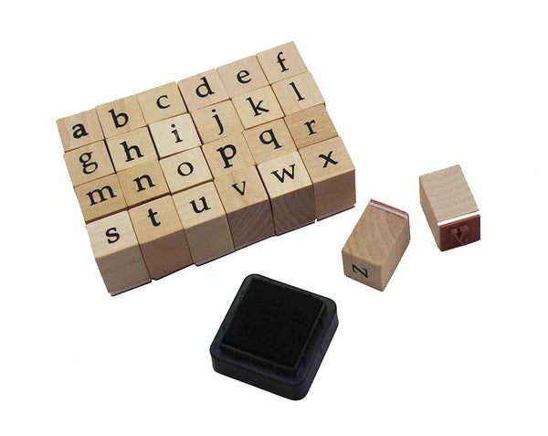 Alphabet Rubber Stamp Set