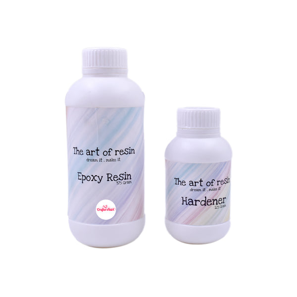 Crystal Clear 3:1 Epoxy Art Resin(375 ML + 125 ML)