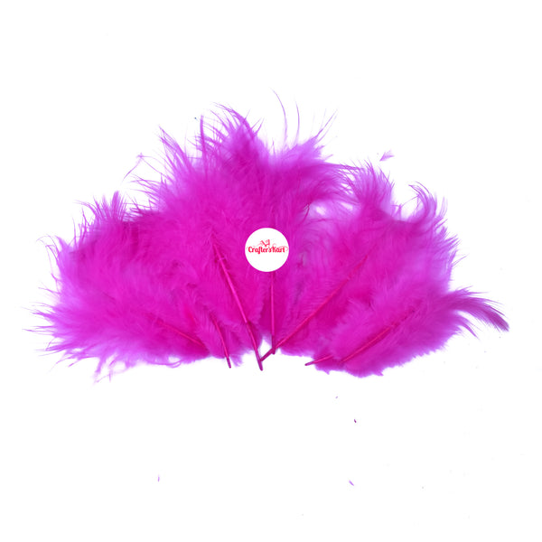 Natural Dyed Feather 5 to 10 CM Long (Pink Color)