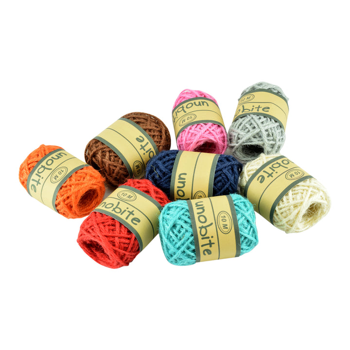 Unobite Premium Natural Color Jute Twine Thread Cord for DIY Craft Decoration, Wedding and Party Supplies(10 Meters Per Roll).