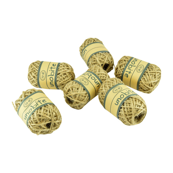 Unobite Premium Natural Jute Twine Thread Cord for DIY Craft Decoration, Wedding and Party Supplies, 10 Meters.