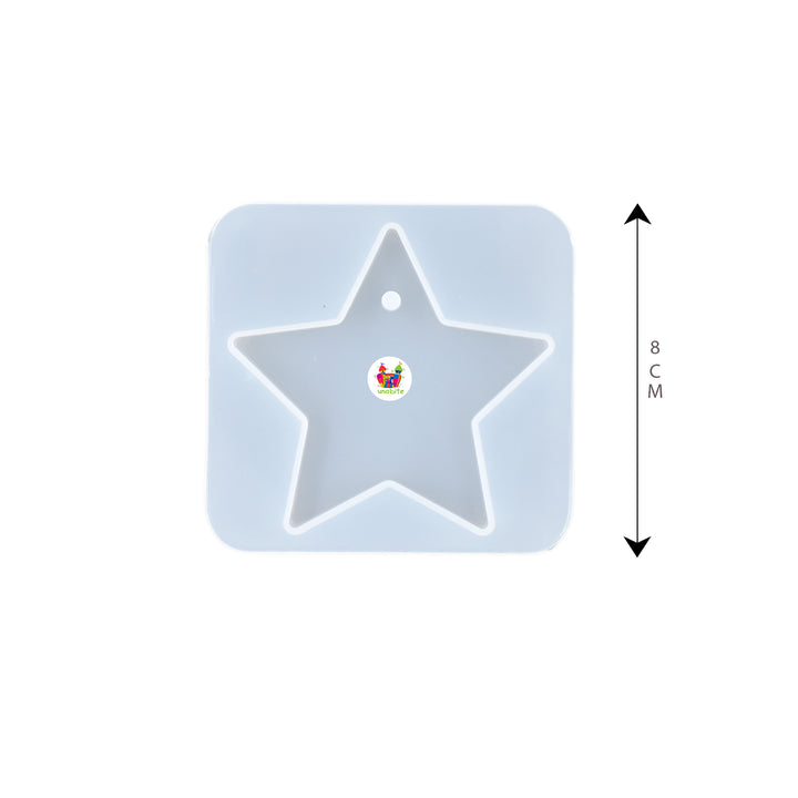 Unobite Epoxy Resin Casting Star Shape Mold for DIY Crafts, Pendant Making and Jewellery Making etc..