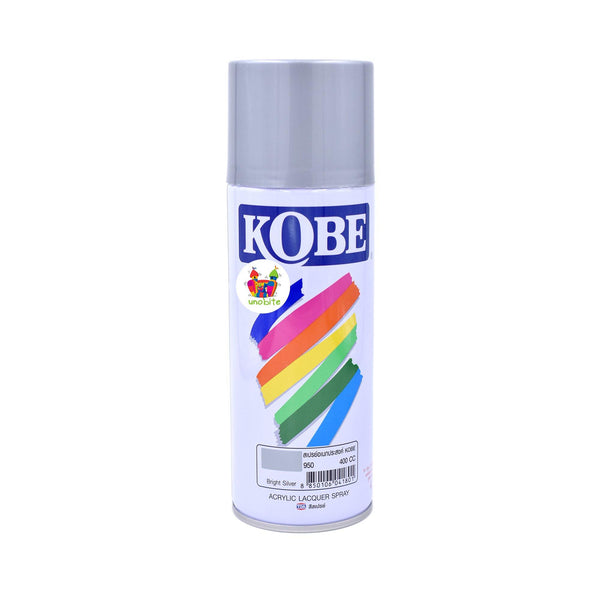 Kobe Spray Paint for Decoration and DIY Crafts 400ML, (Bright Silver).