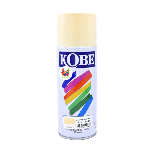 Kobe Spray Paint for Decoration and DIY Crafts 400ML, (Cream).