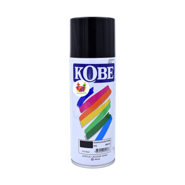 Kobe Spray Paint for Decoration and DIY Crafts 400ML, (Flat Black).