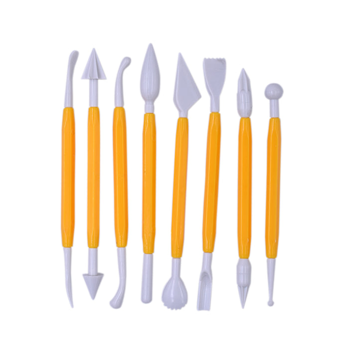 Unobite 8 Piece with 16 Different Shapes Double Headed Clay Modelling Tools used for Pottery clay, ceramic clay and Polymer clay etc..