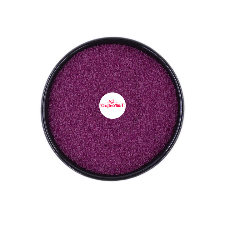 Unobite Dark Purple Color Micro Glass Beads No Holes for Jewelry Making, DIY Crafts etc..