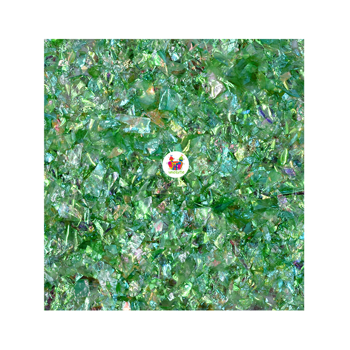 Unobite Green Color Glitter Flakes for Resin Jewellery, DIY Crafts, Scrapbooking etc...
