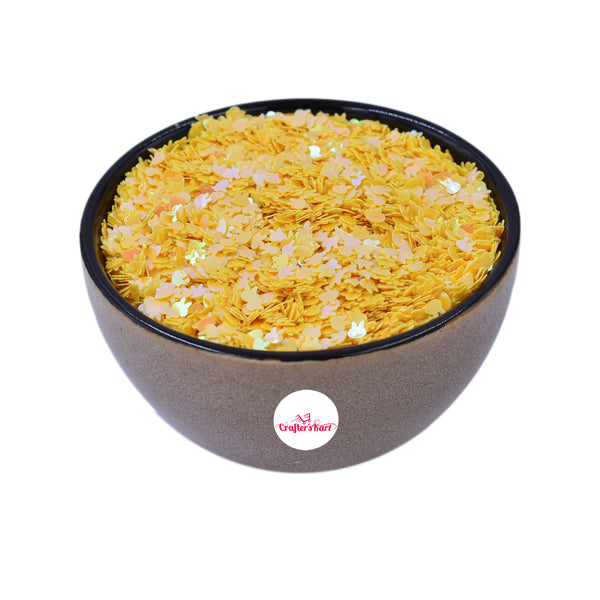 Unobite Rabbit Design 4MM Sequins for Resin, Nail Arts and DIY Crafts(Yellow Color).