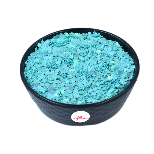 Unobite Rabbit Design 4MM Sequins for Resin, Nail Arts and DIY Crafts(Light Blue Color).