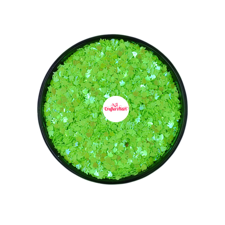 Unobite Rabbit Design 4MM Sequins for Resin, Nail Arts and DIY Crafts(Green Color).