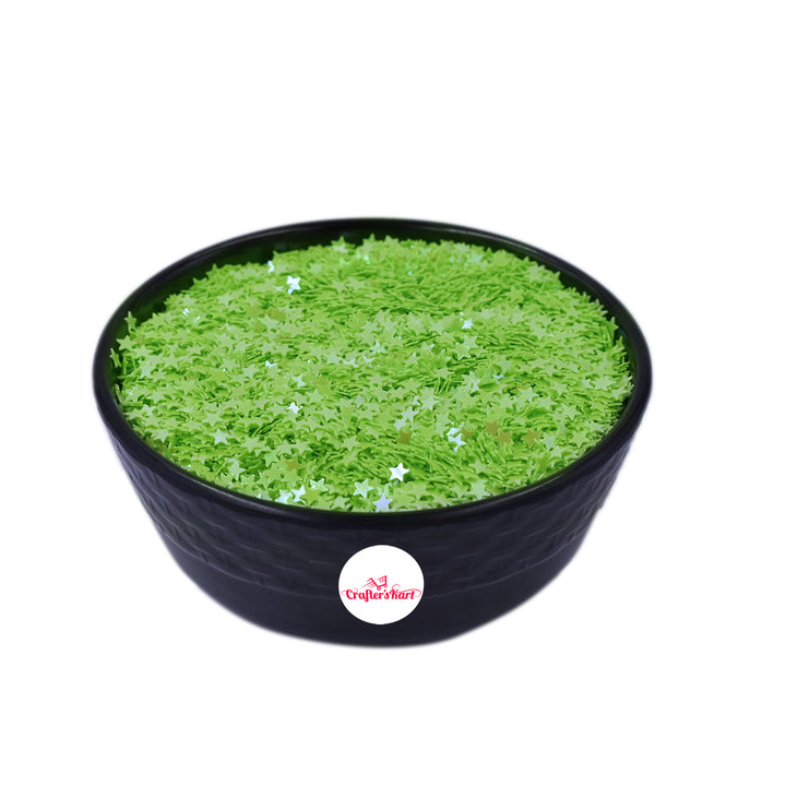Unobite Star Design 3MM Sequins for Resin, Nail Arts and DIY Crafts(Green Color).