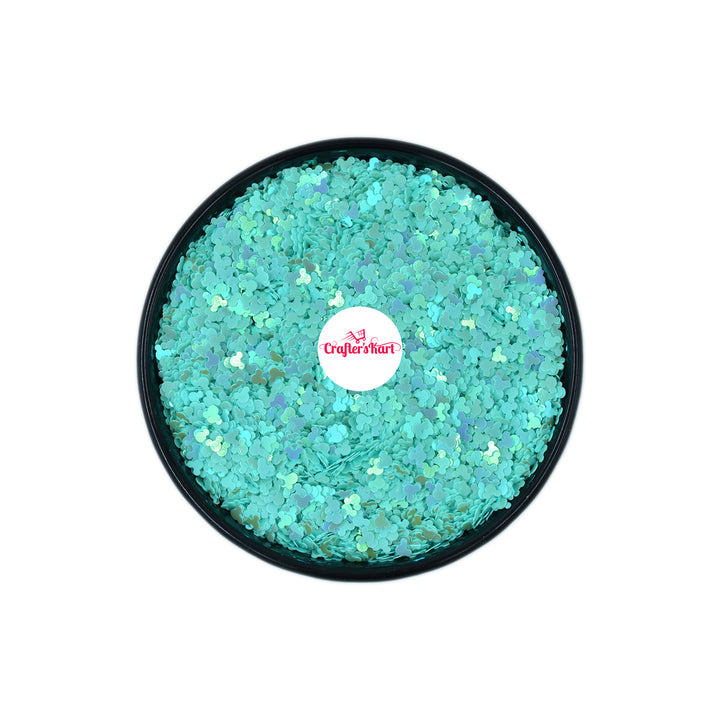 Unobite Teddy Design 4MM Sequins for Resin, Nail Arts and DIY Crafts(Light Blue Color).
