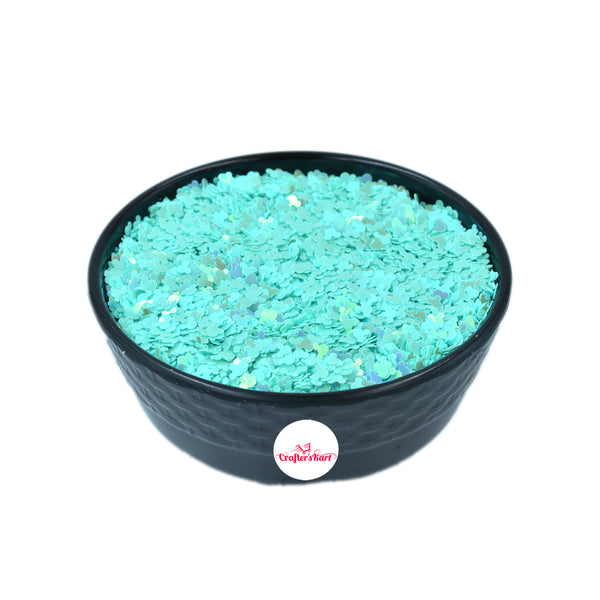 Unobite Teddy Design 4MM Sequins for Resin, Nail Arts and DIY Crafts(Light Blue Color).