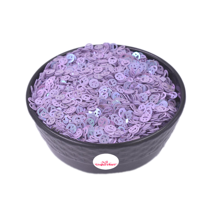 Unobite Smiley Design 4MM Sequins for Resin, Nail Arts and DIY Crafts(Violet Color).