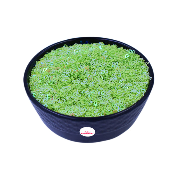 Unobite Heart Design 4MM Sequins for Resin, Nail Arts and DIY Crafts(Green Color).