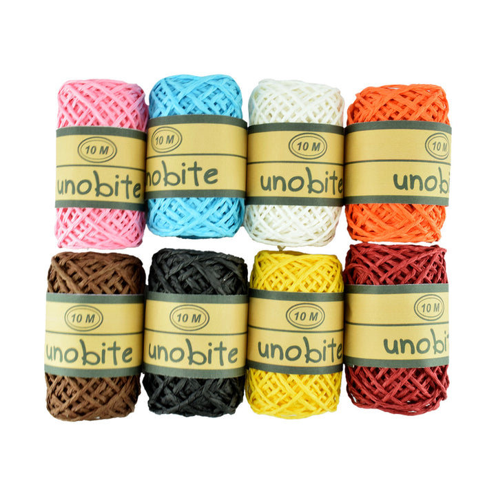 Unobite Premium Color Paper Twine Thread Cord for DIY Craft Decoration, Wedding and Party Supplies(10 Meter).