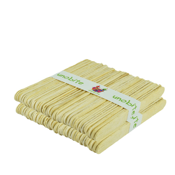Unobite 200 Piece Natural Wooden Ice Cream Stikcs for Art & Crafts, DIY Crafts, School Projects and other Craft works.
