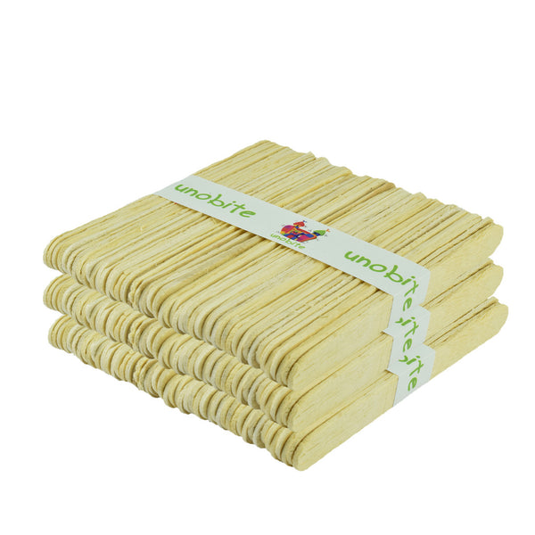 Unobite 300 Piece Natural Wooden Ice Cream Stikcs for Art & Crafts, DIY Crafts, School Projects and other Craft works.