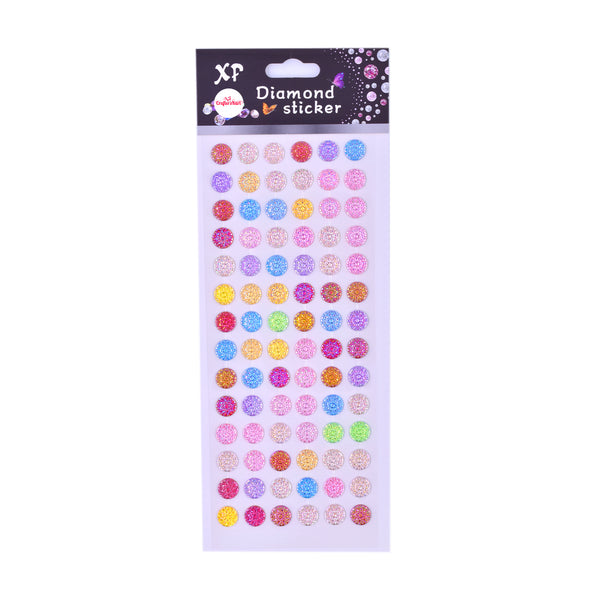 Self Adhesive Glitter Diamond Stickers for DIY Crafts, Scrapbooking, School Crafts, Decorations etc.(Multi Color)