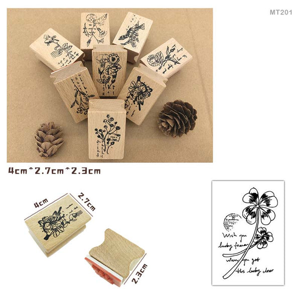 wooden flower stamp