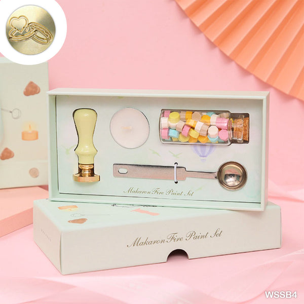 Vintage Wax Seal Stamp Kit (Ring with Heart)