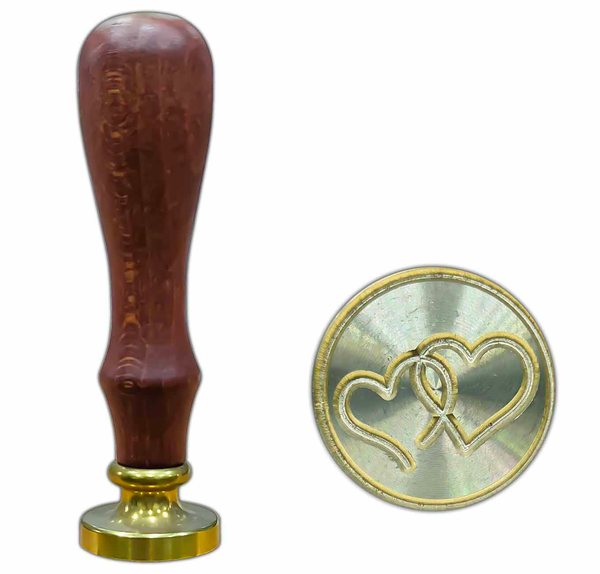 Wax Seal Stamp - Two Hearts