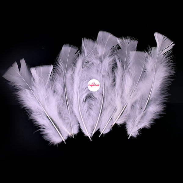 Natural Dyed Feather 10 to 15 CM Long (White Color)