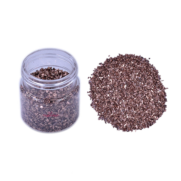 Small Crushed Glass Stone for Resin Art, DIY Crafts etc.(Bronze Color, 20 Grams)